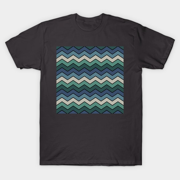 vintage zig zags T-Shirt by imaginekaye